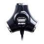 HB-012 black (SVEN)  USB SVEN HB-012 black 4- ,   1.2 , 